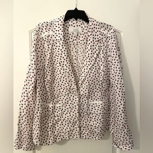 Caslon ladies linen one-button blazer, size XL